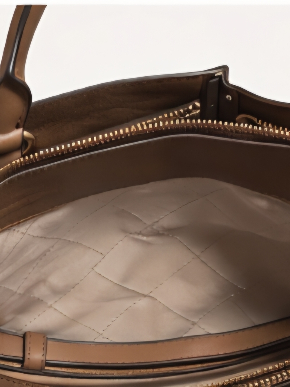 Michael Kors Brown and Tan MK Signature Satchel - Picture 2 of 3